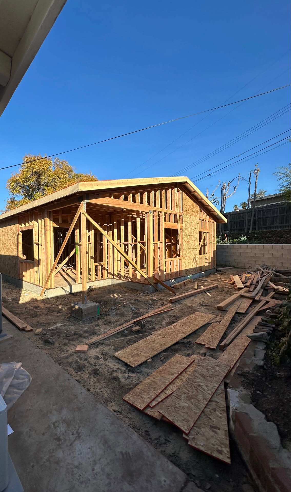 Home mid-construction before RCS finished the remodel