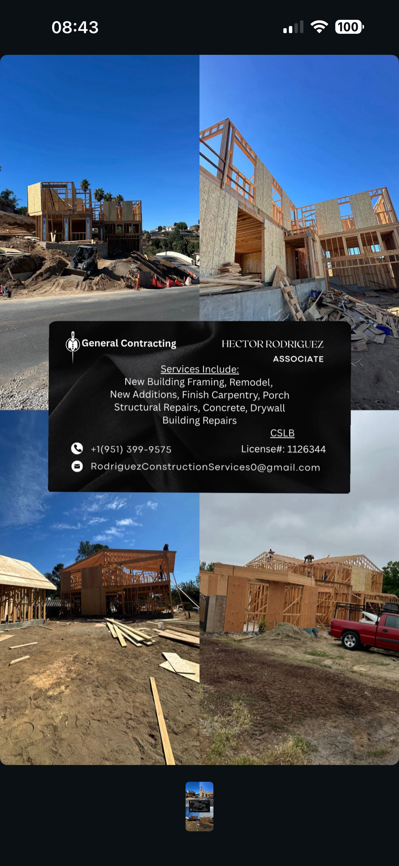 New residential construction framing